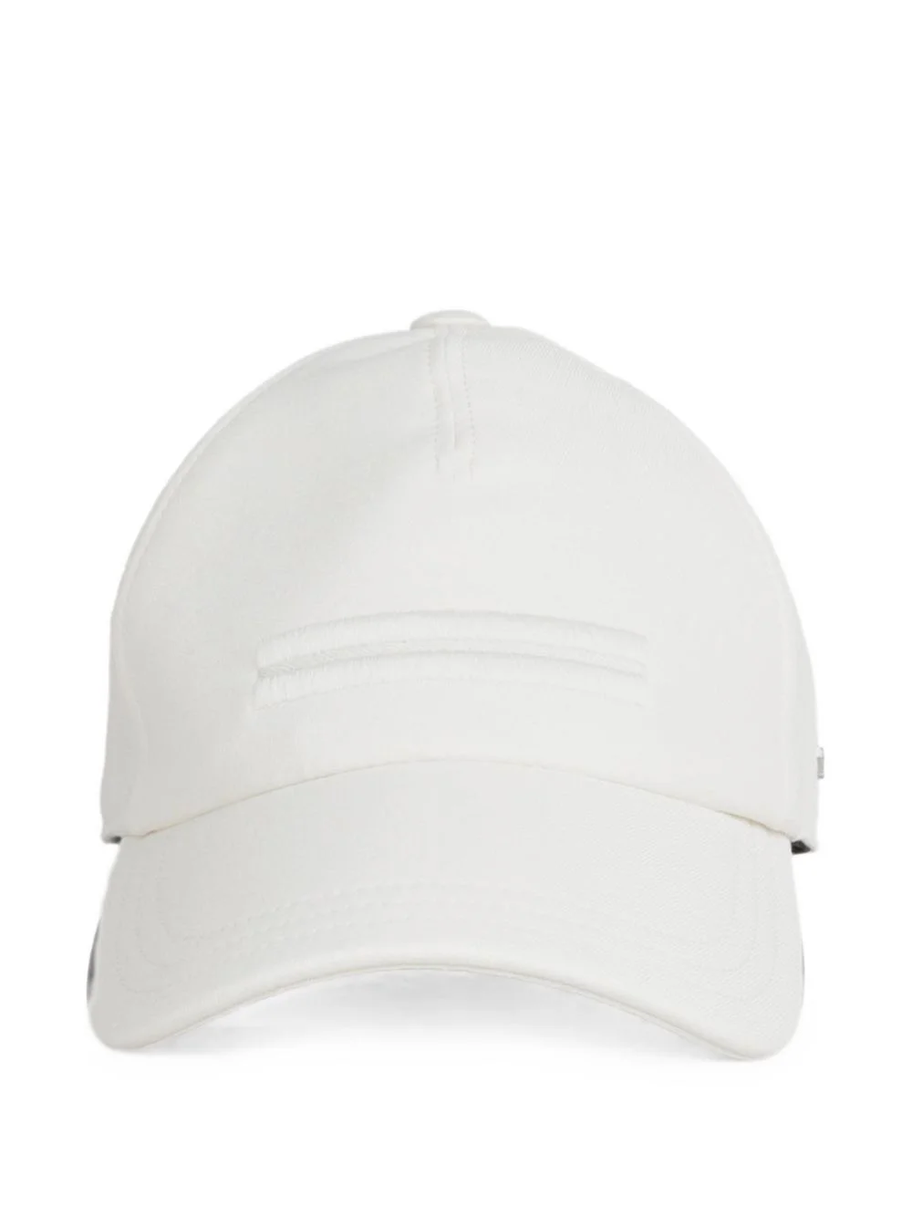 embroidered-stripe cotton cap - 1
