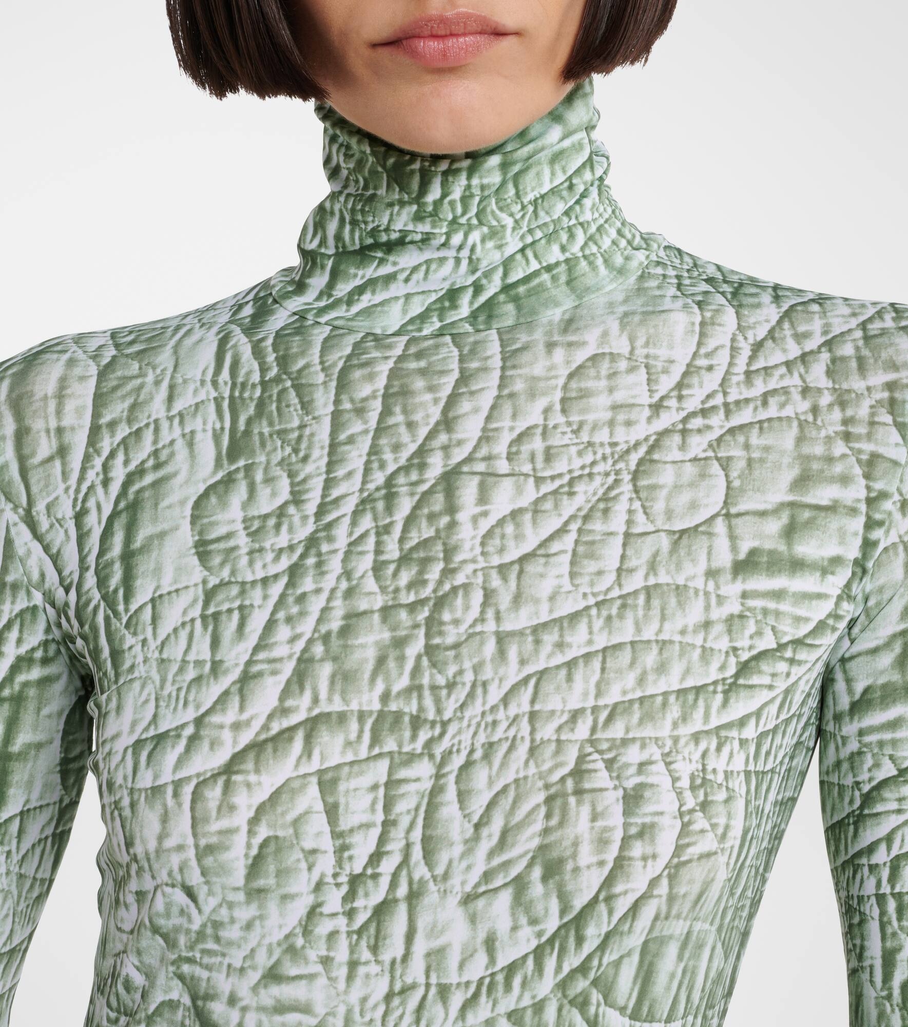 Printed jersey bodysuit - 4