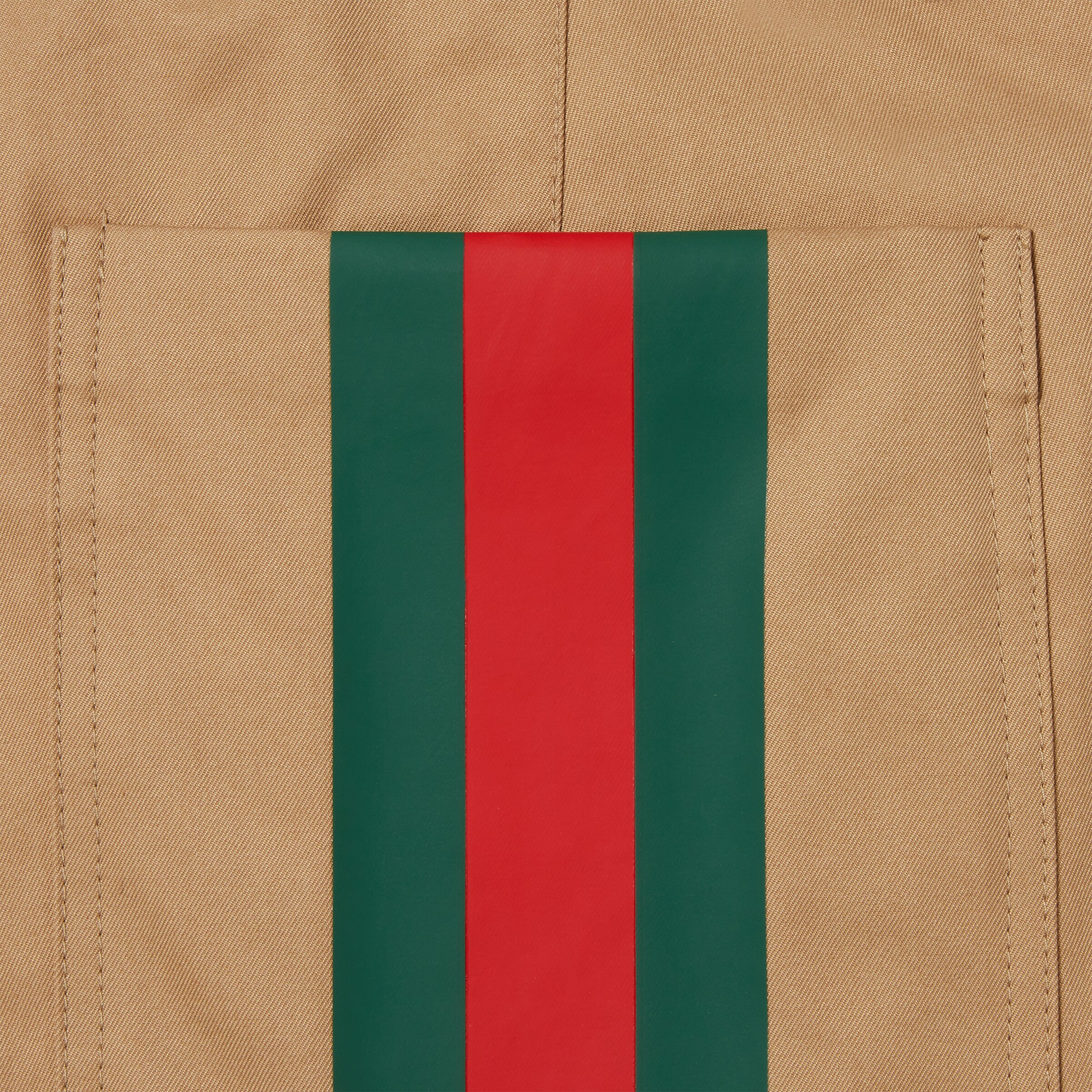 Compact cotton twill pants with Web - 7