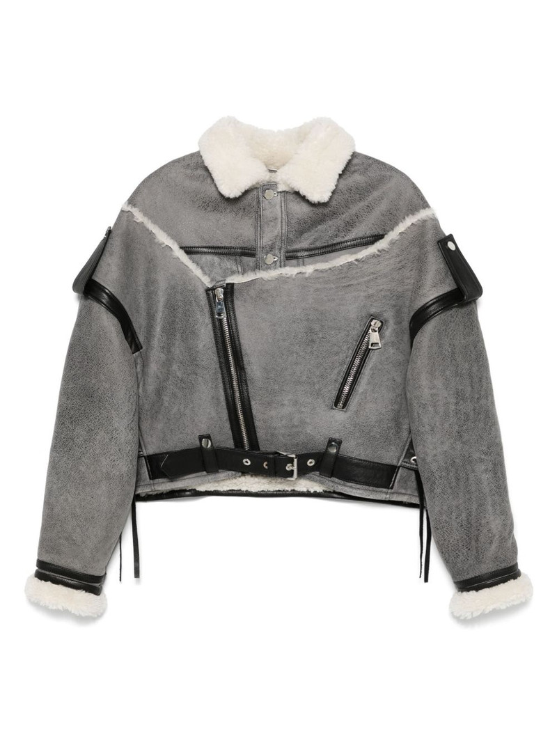 shearling-collar jacket 1