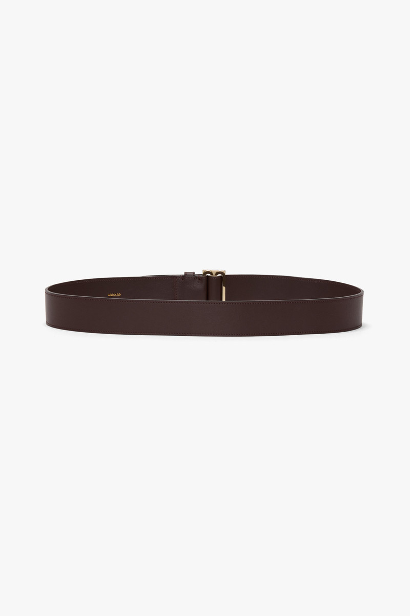 Dorian Tuxedo Belt In Burgundy Soft Leather 3
