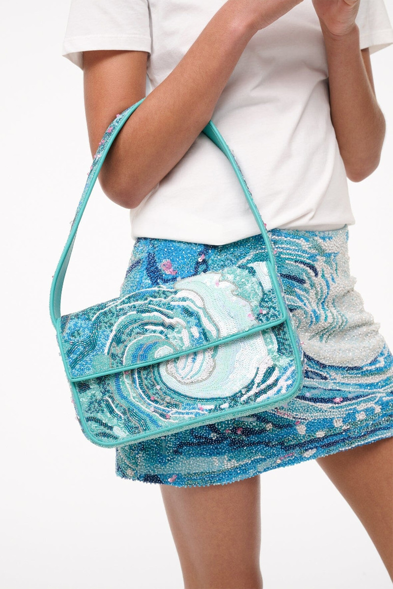 STAUD TOMMY BEADED BAG TIDAL WAVE 4