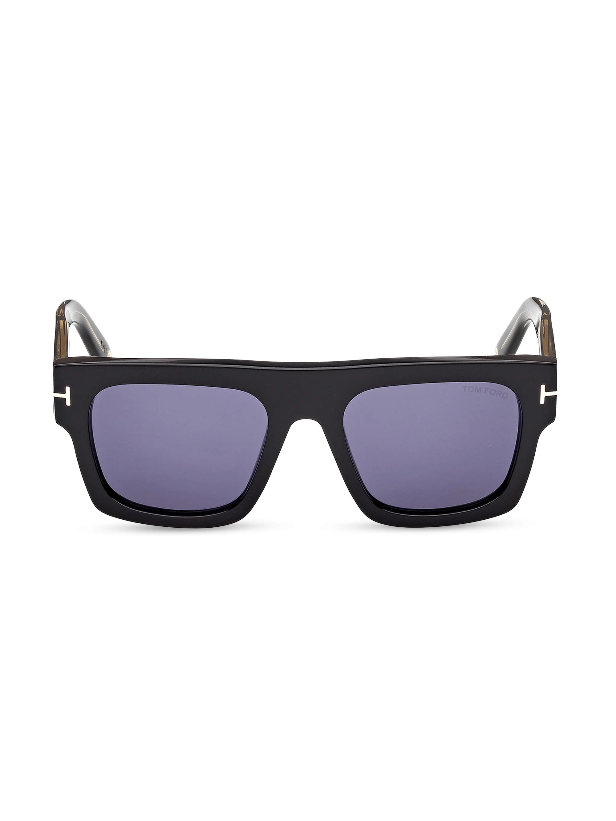 Men's 55MM Square Sunglasses - Black Purple - 1