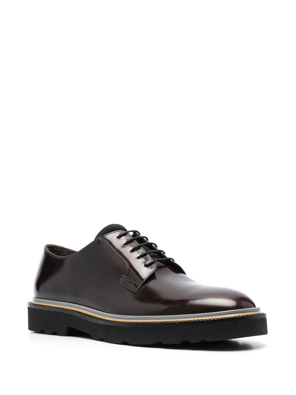 polished-effect derby shoes - 2