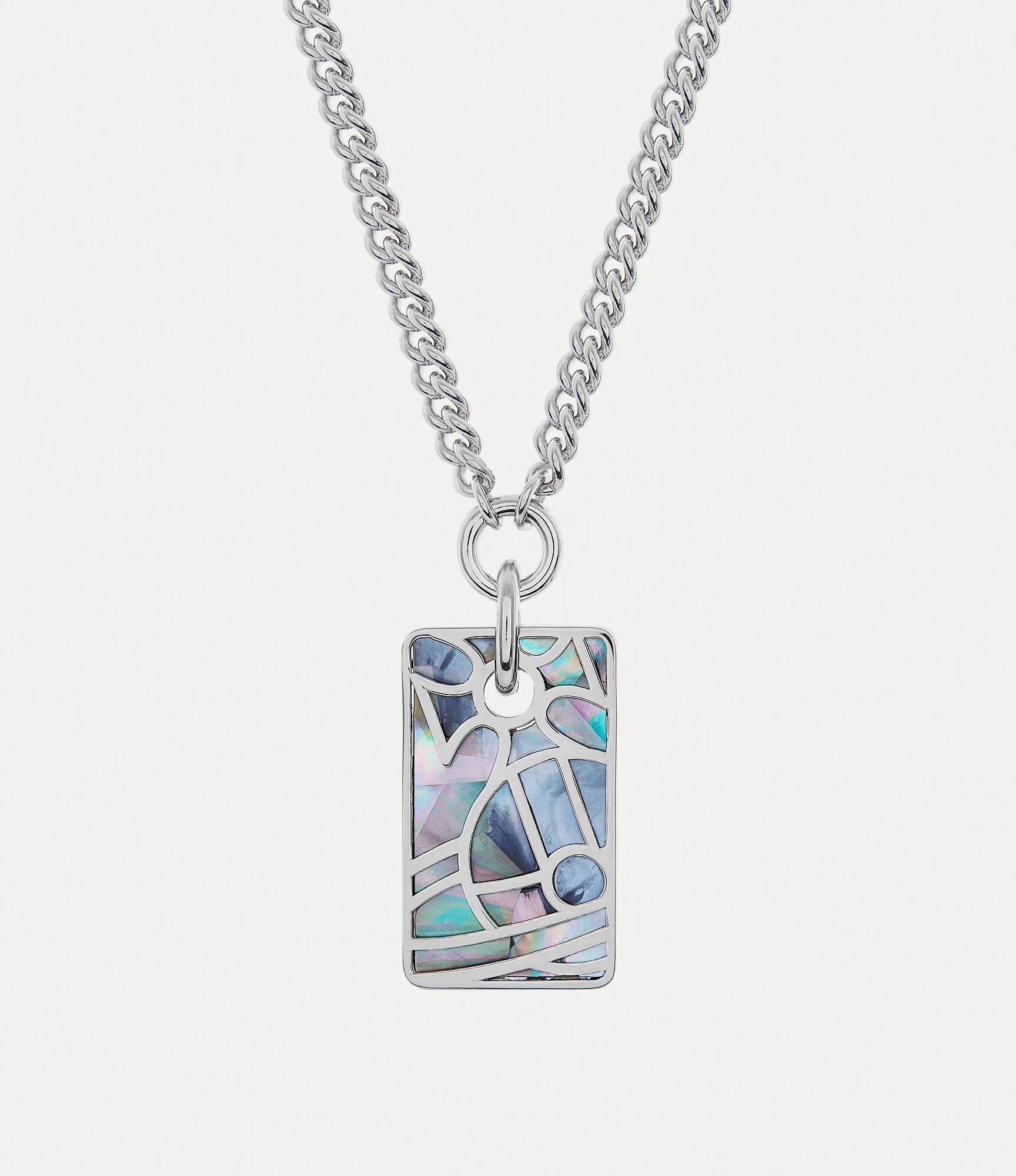 MAN. LEON TAG PENDANT NECKLACE - 1