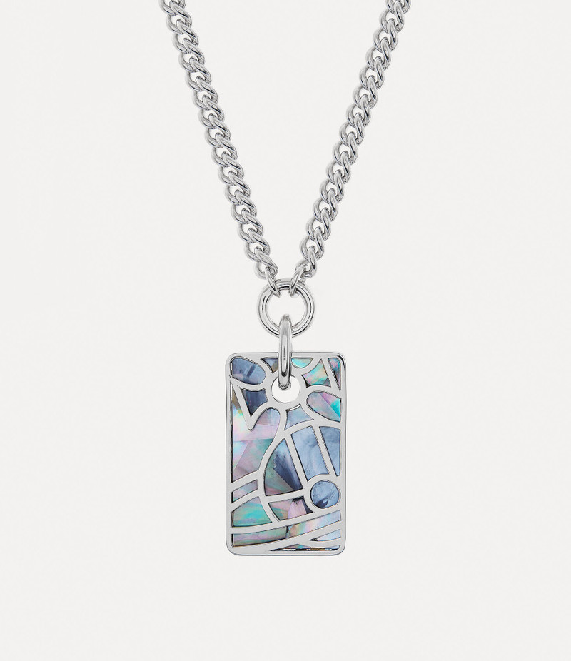 MAN. LEON TAG PENDANT NECKLACE 1