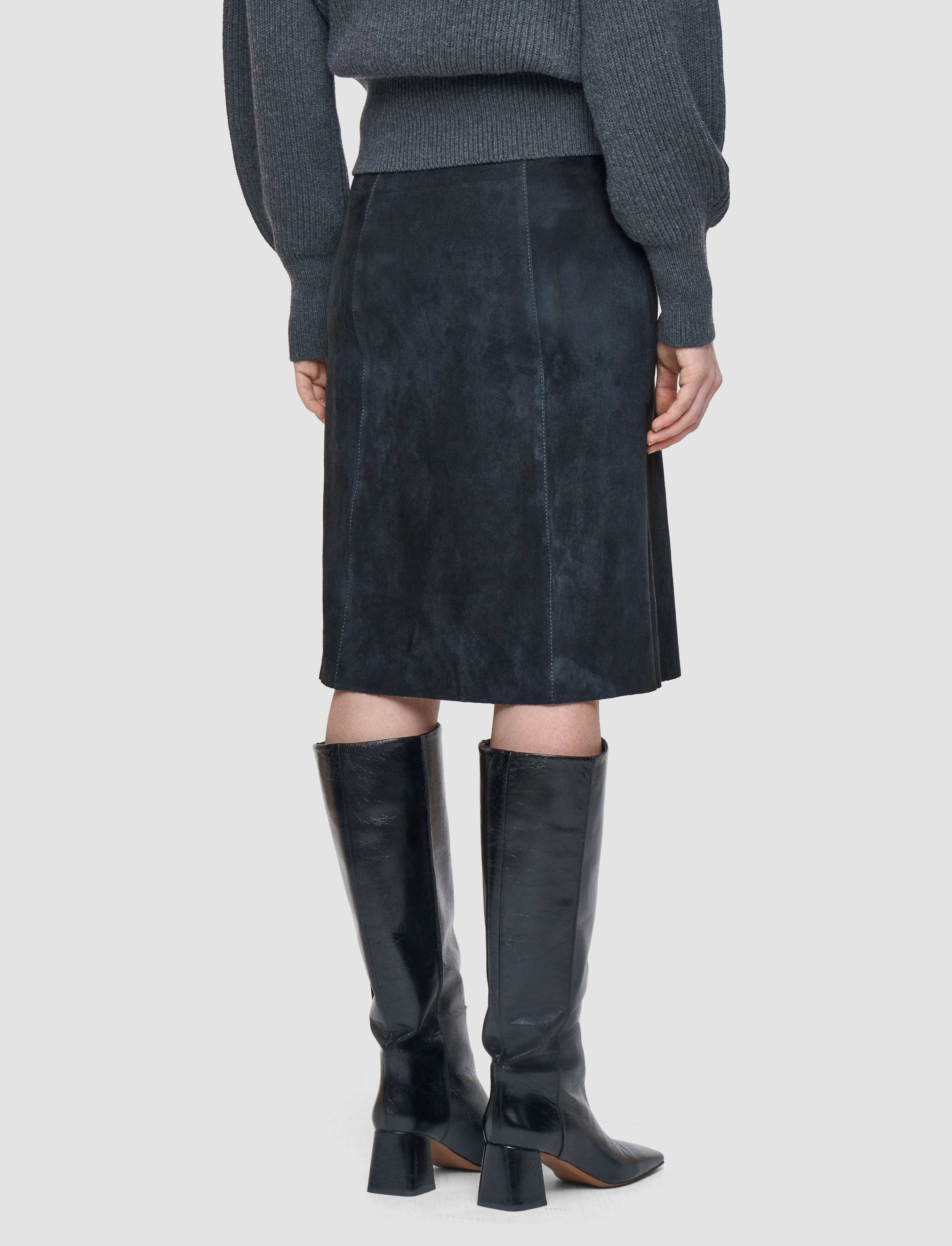 Nicole Suede Stretch Skirt - 3