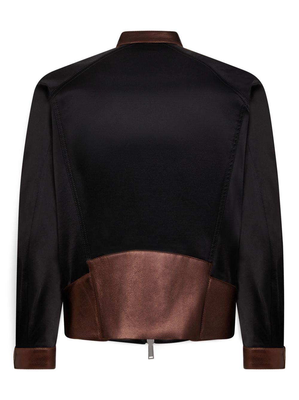 metallic panelled bomber jacket - 2