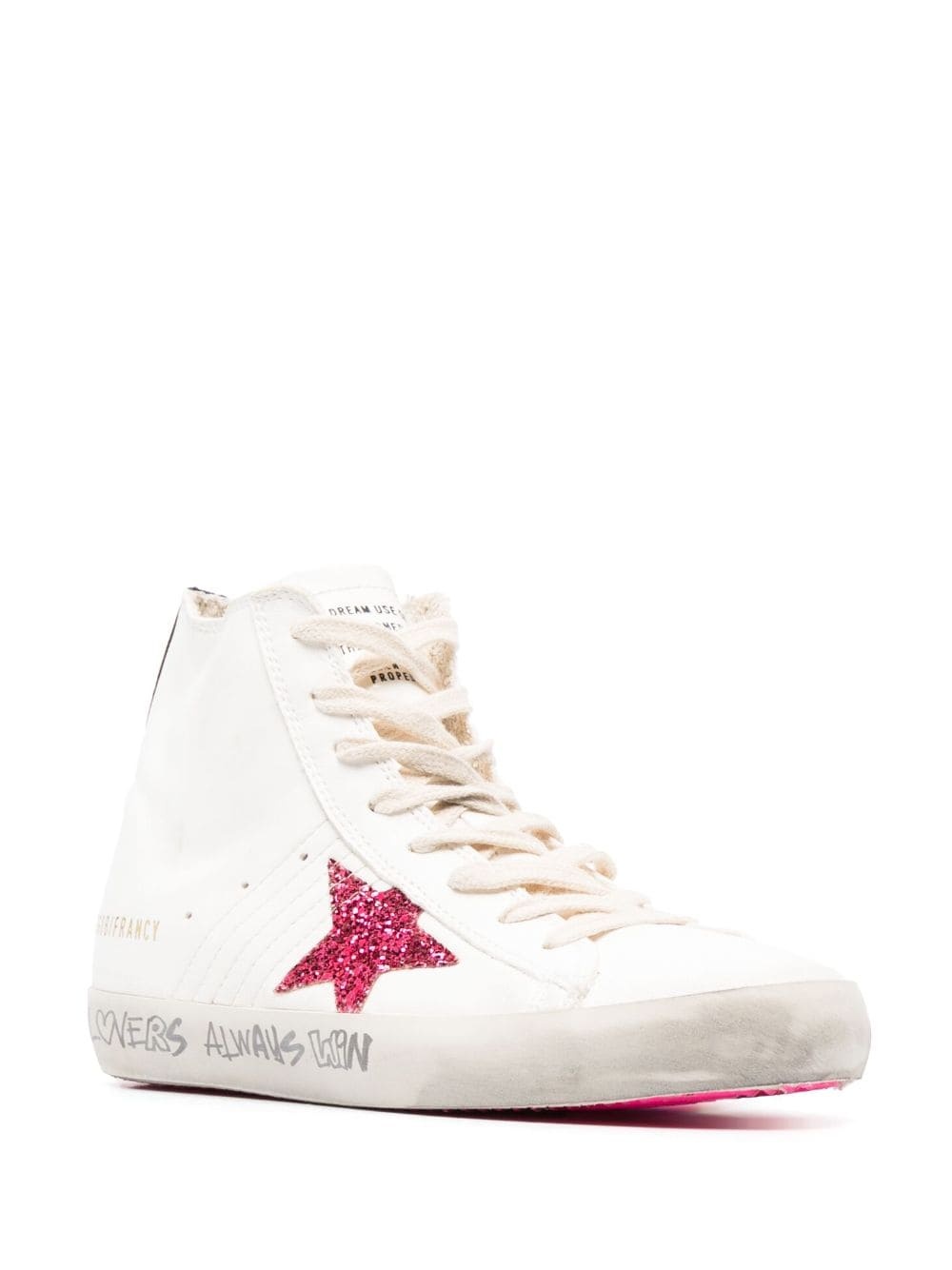 Golden Goose Deluxe Brand Scarpa Giallo Donna Francy Stella Glitter - 2