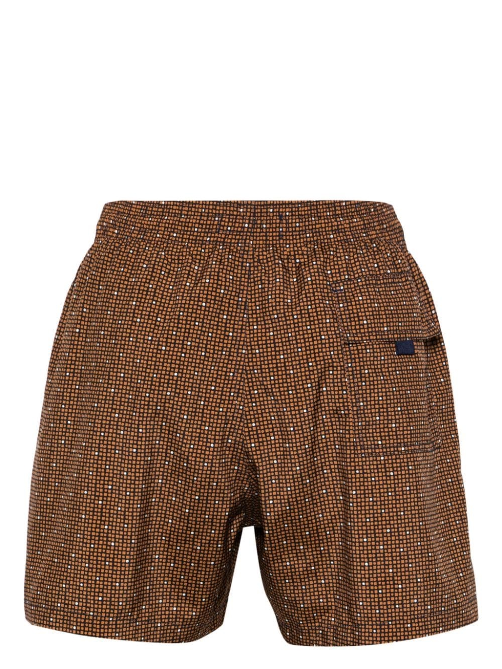 geometric-pattern swim shorts - 2