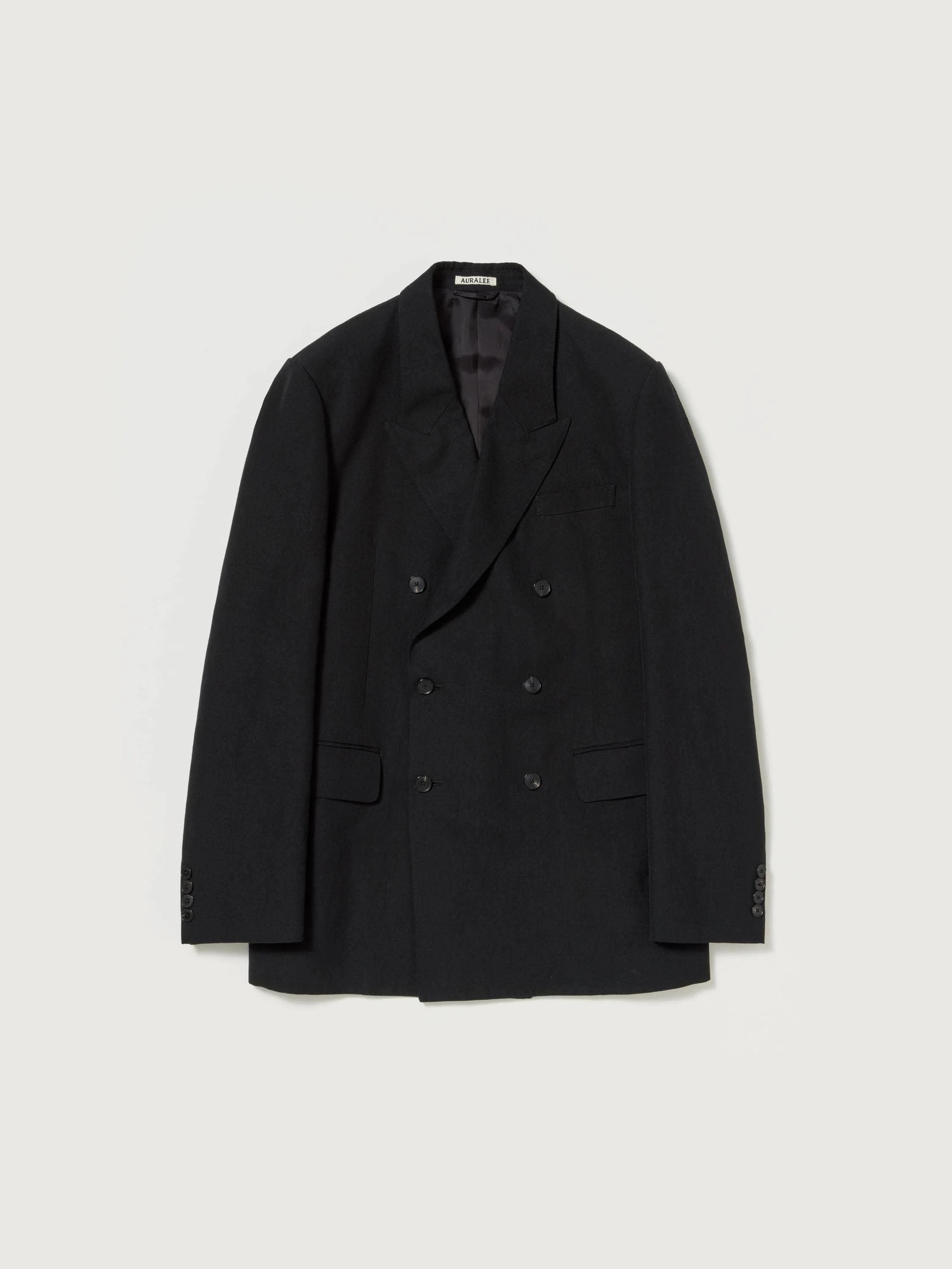 WOOL COTTON LINEN OX DOUBLE-BREASTED JACKET - 1