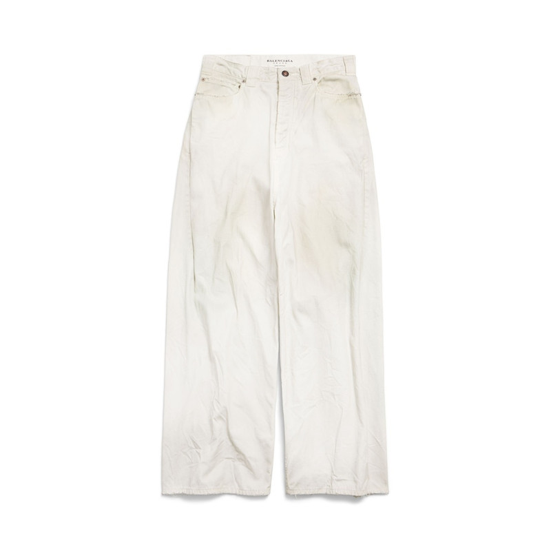 Men's Baggy Pants in Dirty White 1