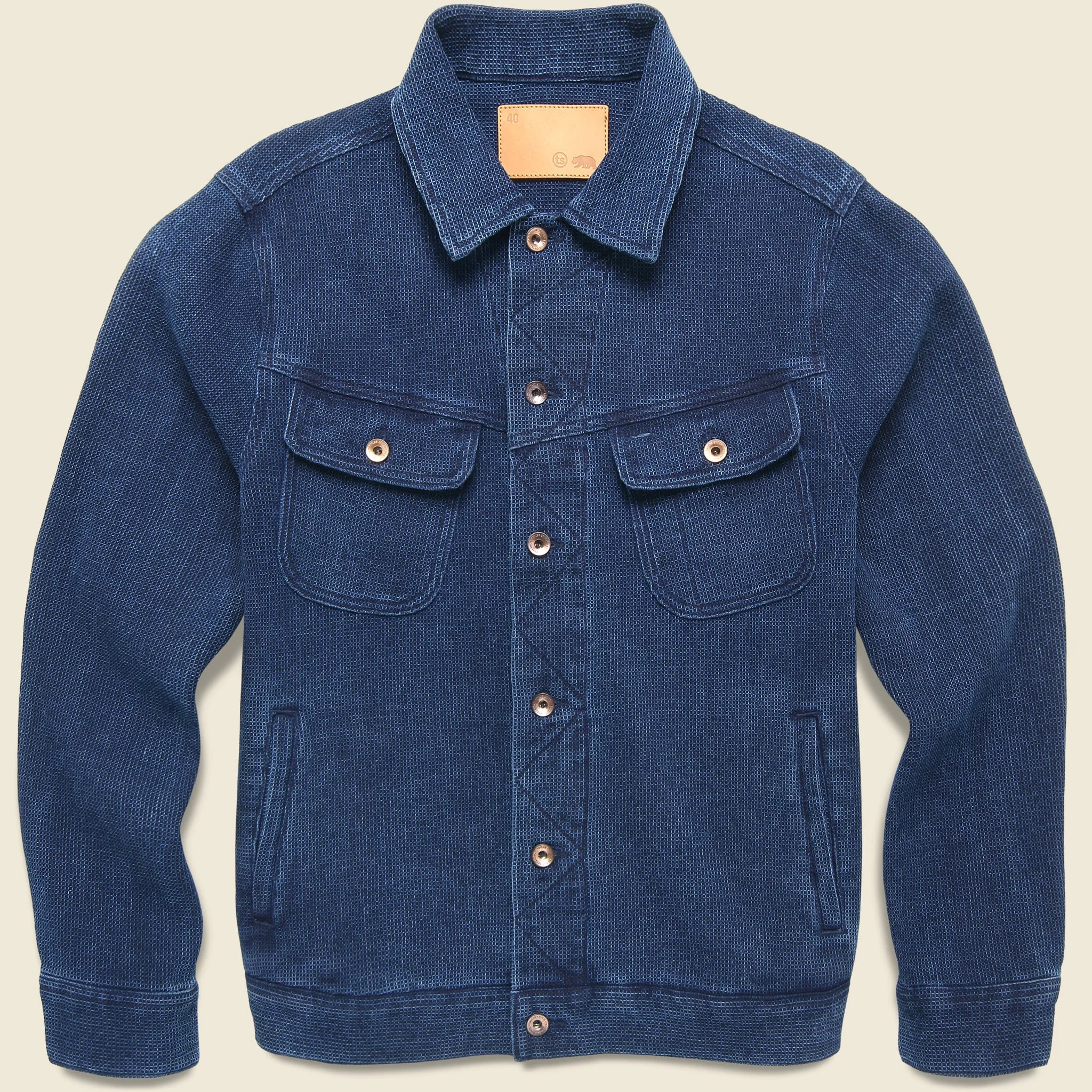 Long Haul Jacket - Indigo Waffle - 1