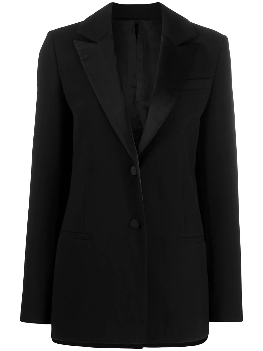 fitted tuxedo jacket - 1