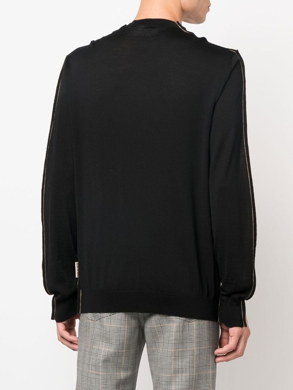 colour-block crew-neck jumper - 4