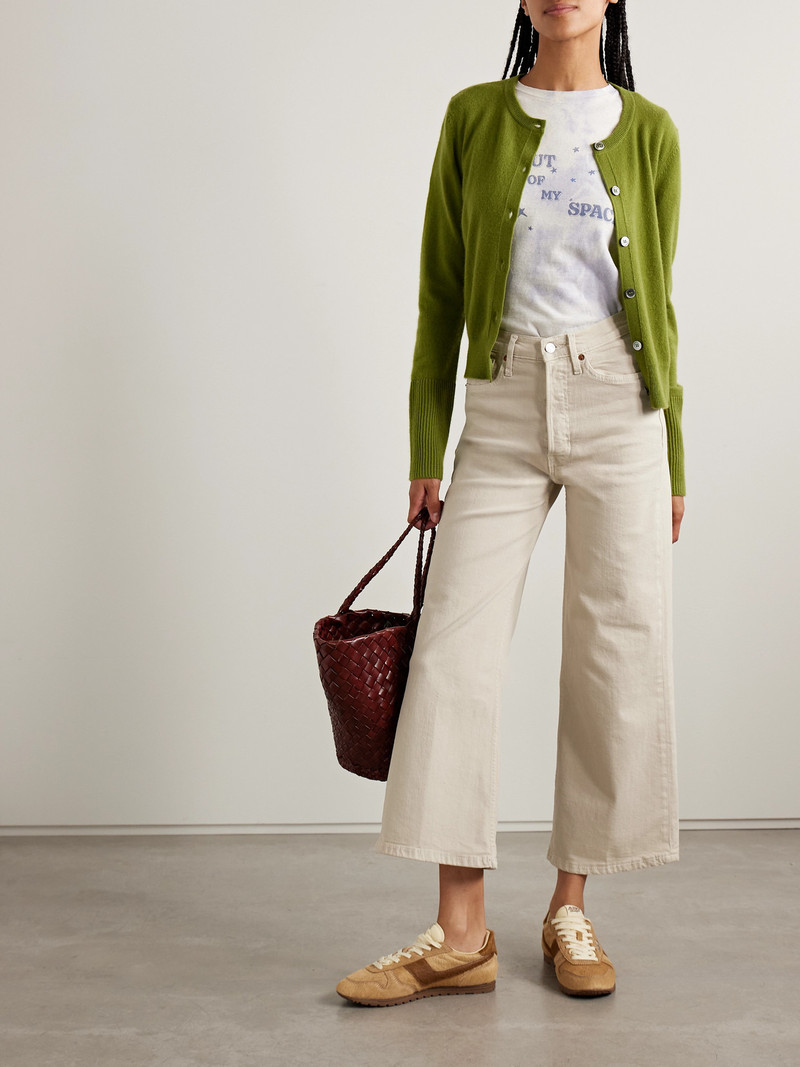 RE/DONE Cropped High-rise Flared Jeans outlook