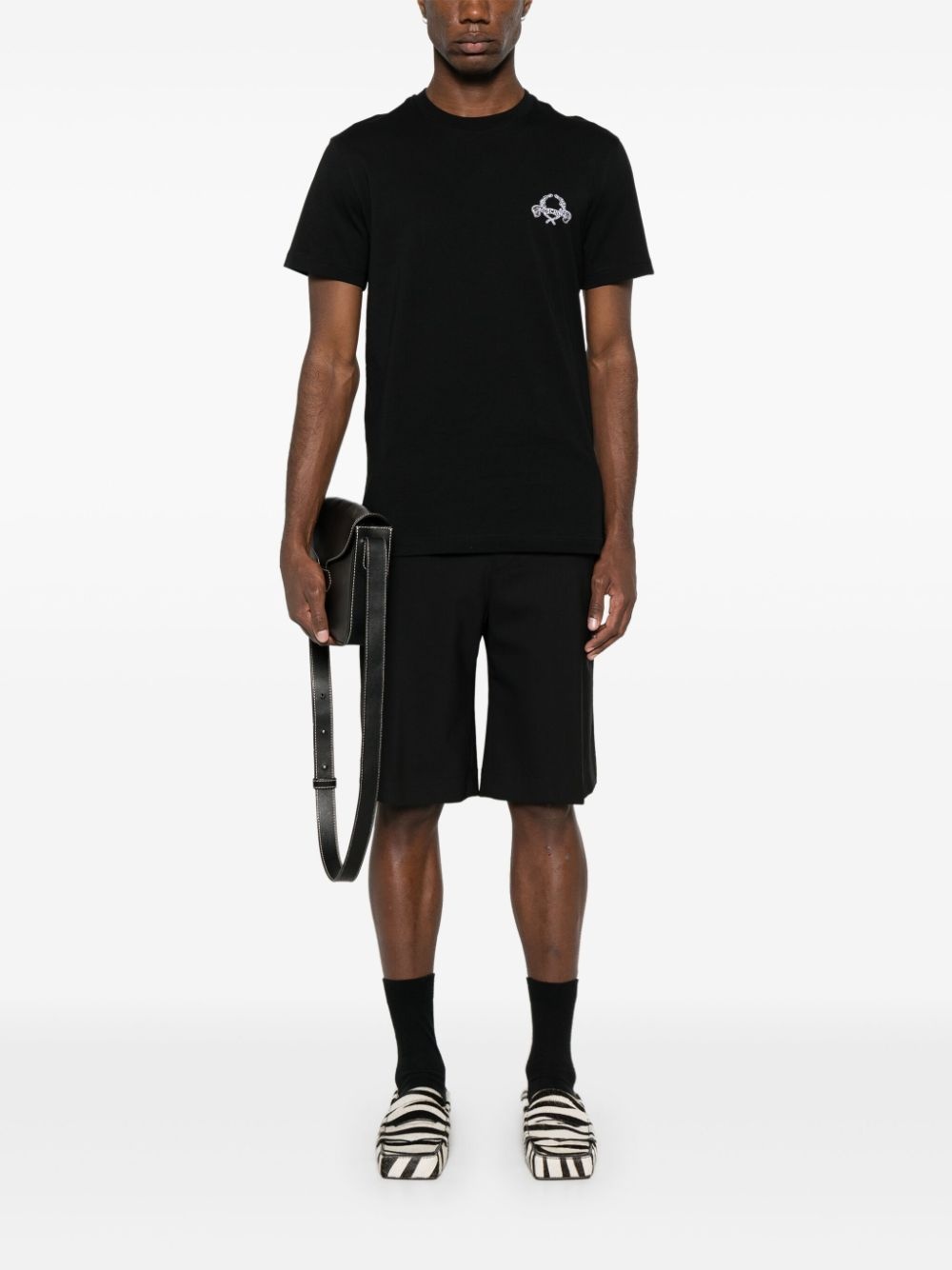 logo-embroidered T-shirt - 2