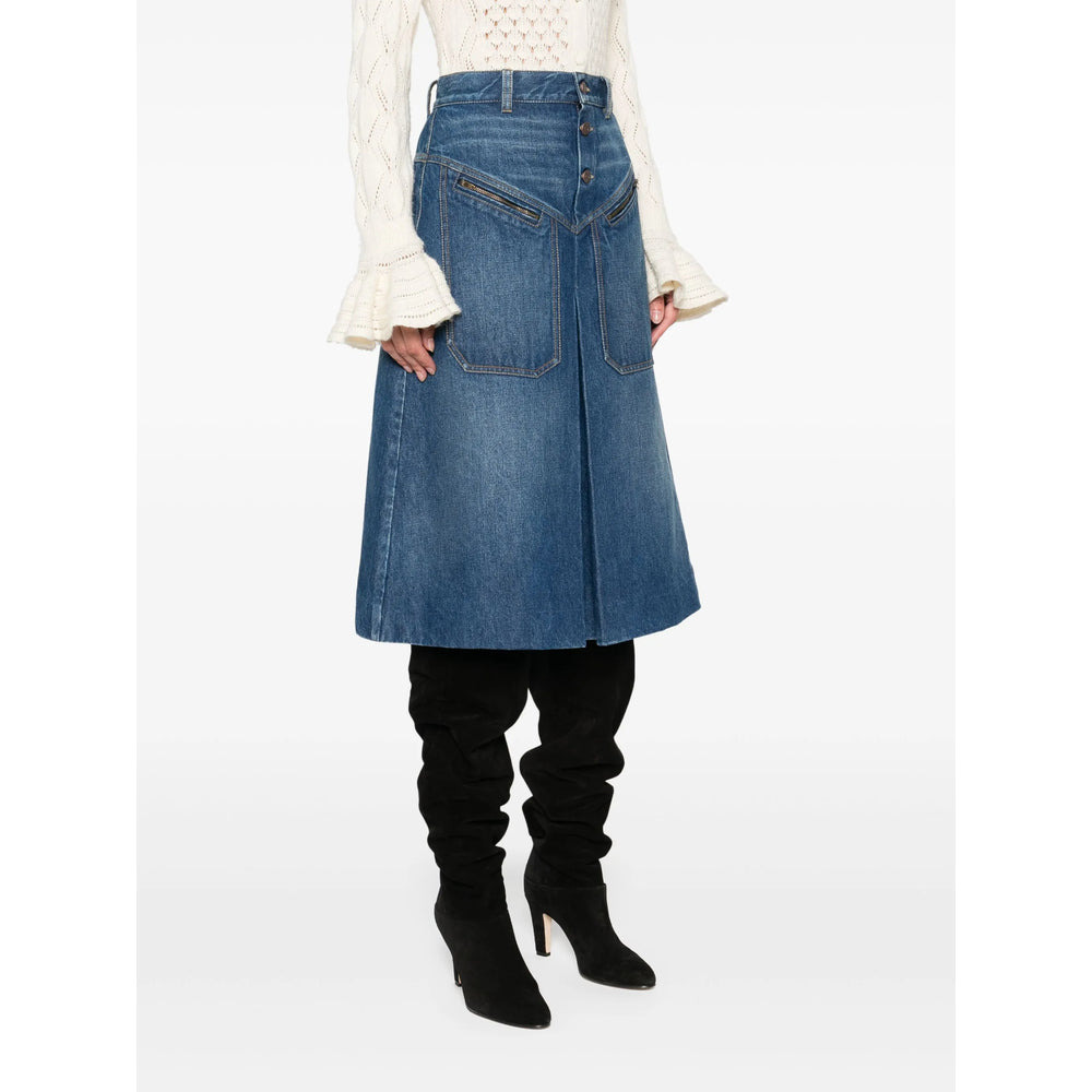 Chloé Blue Skirts - Fitted Skirts Women - 5