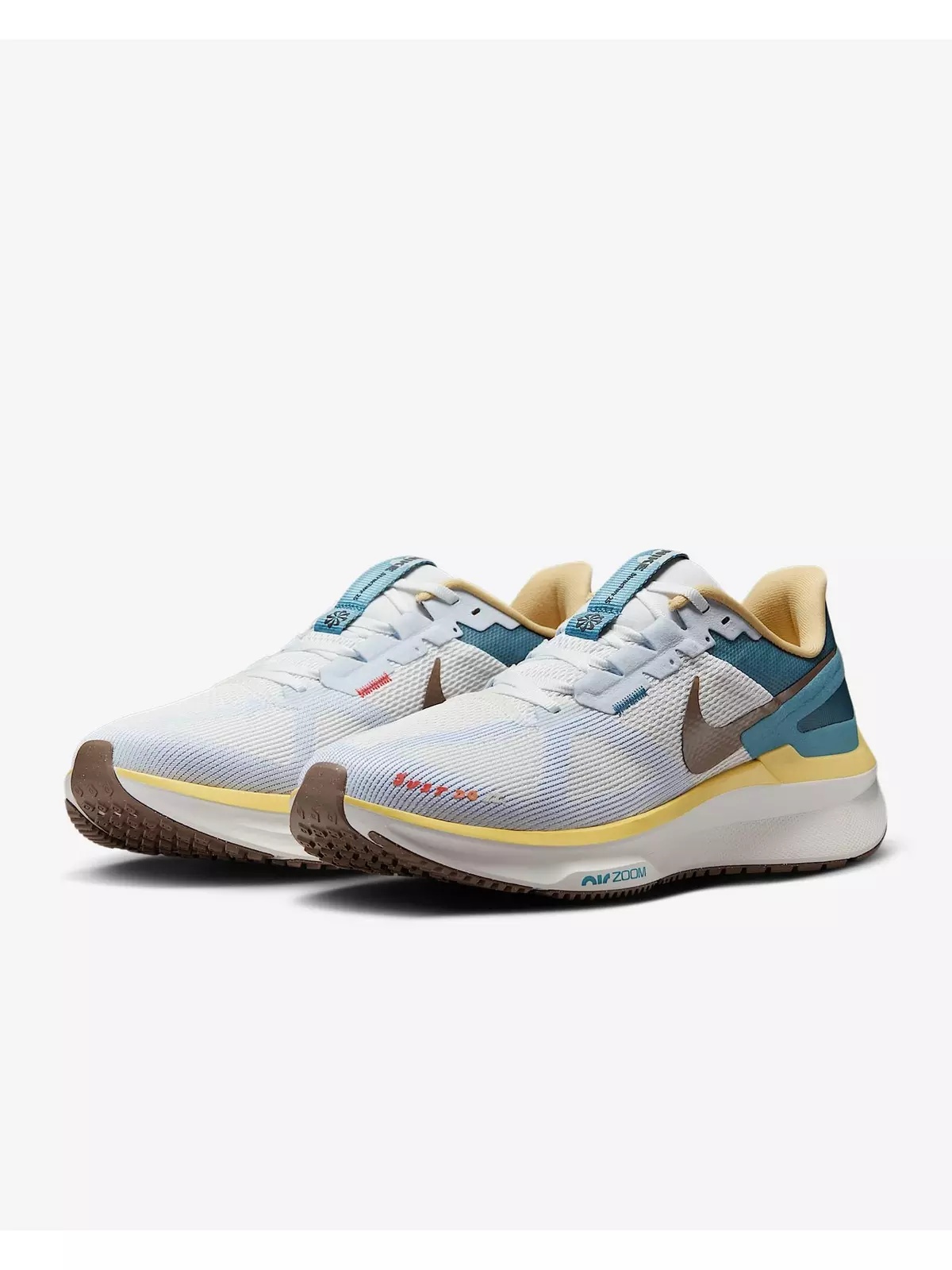Structure 25 "White/Teal/Yellow/Bronze" Men's Running Shoe - 4