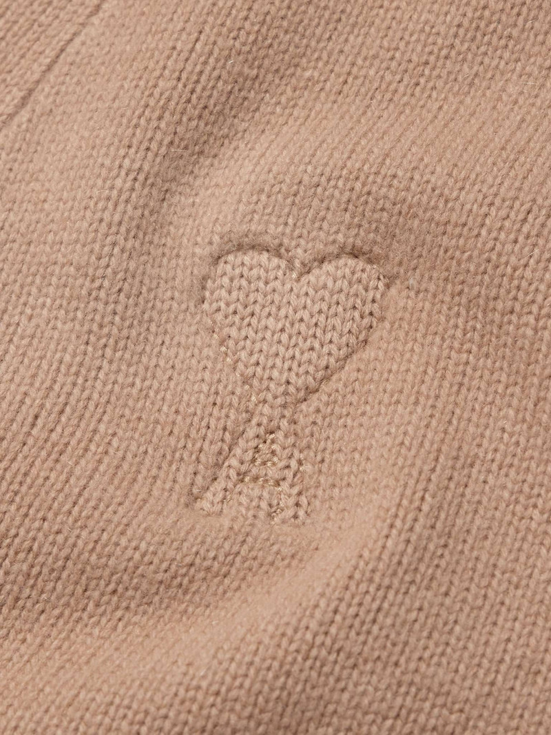 Logo-Embroidered Merino Wool and Cashmere-Blend Cardigan 5