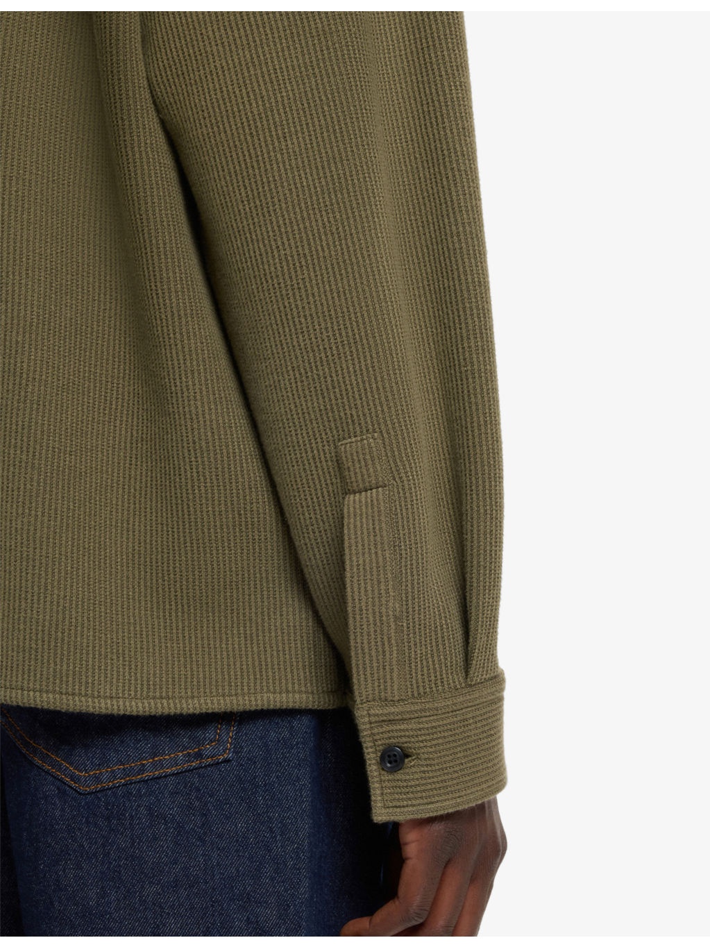 Logo-Tag Regular-Fit Cotton-Blend Shirt - 5