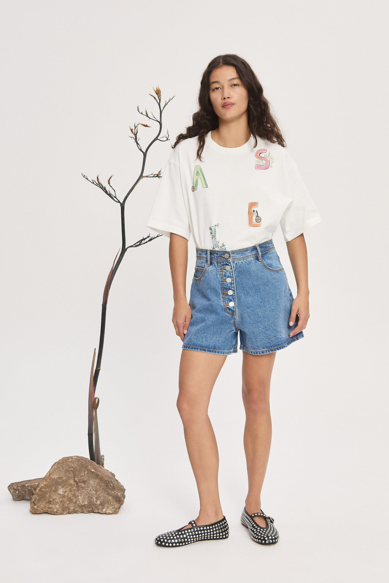 ALÉMAIS Stephi Denim Short outlook