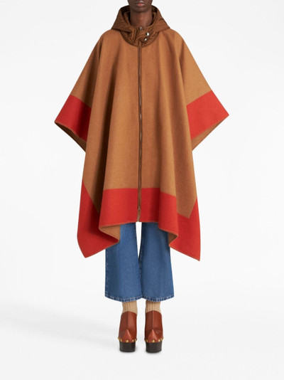 Etro Pegaso-jacquard fine-knit cape outlook
