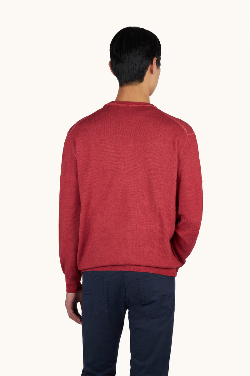 Paul & Shark WOOL CREW‑NECK SWEATER, GARMENT DYED outlook