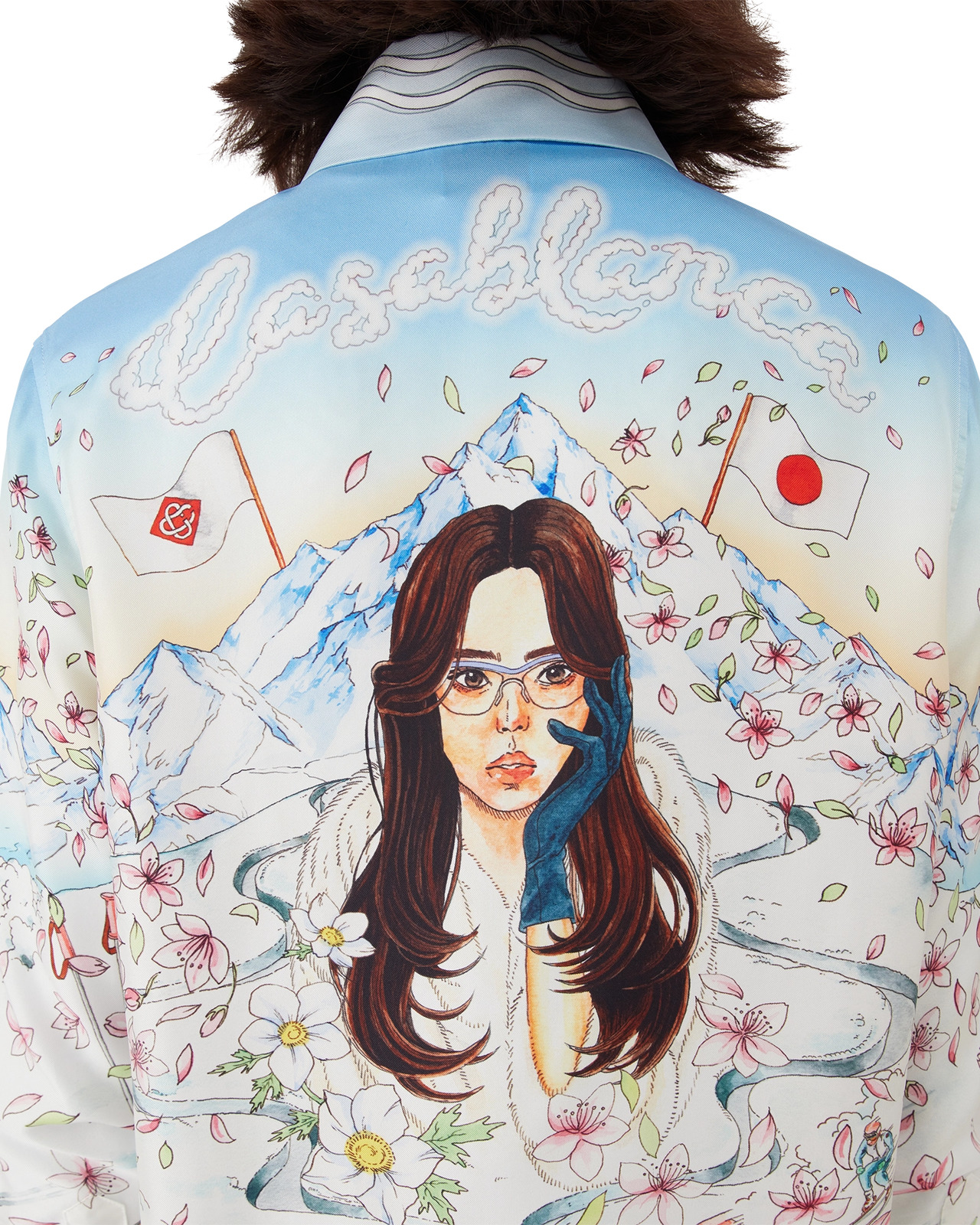 L'Hiver Fleuri Long Sleeve Silk Twill Shirt | Casablanca Paris - 5