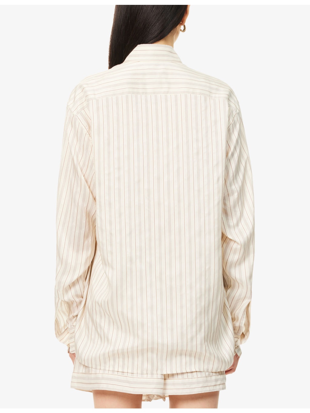 Songino Striped Silk Shirt - 4