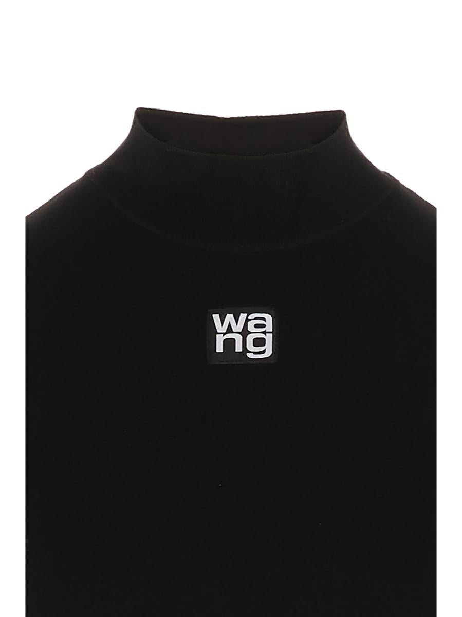 T BY ALEXANDER WANG LOGO VISCOSE TOP - 3