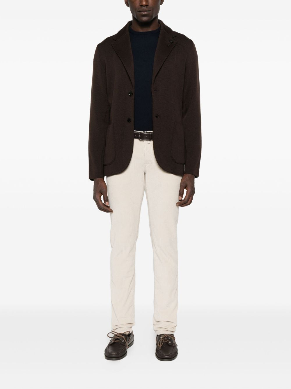 patch-pocket wool blazer - 2