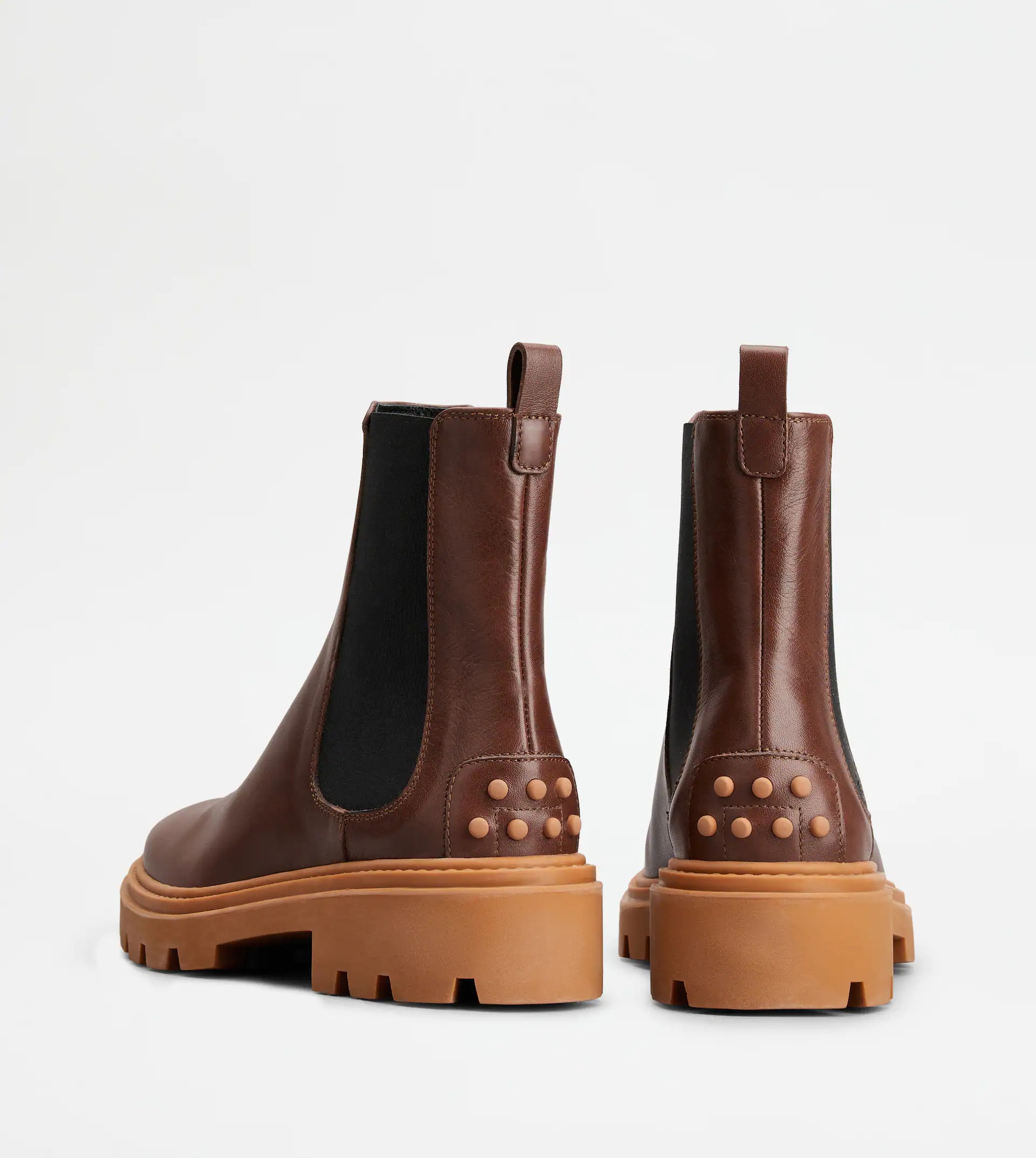 TOD'S CHELSEA BOOTS IN LEATHER - BROWN - 2