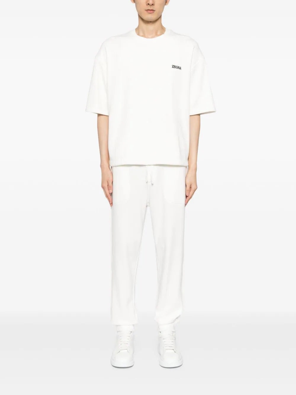 LOGO-EMBROIDERED COTTON-BLEND SWEATSHIRT - 2