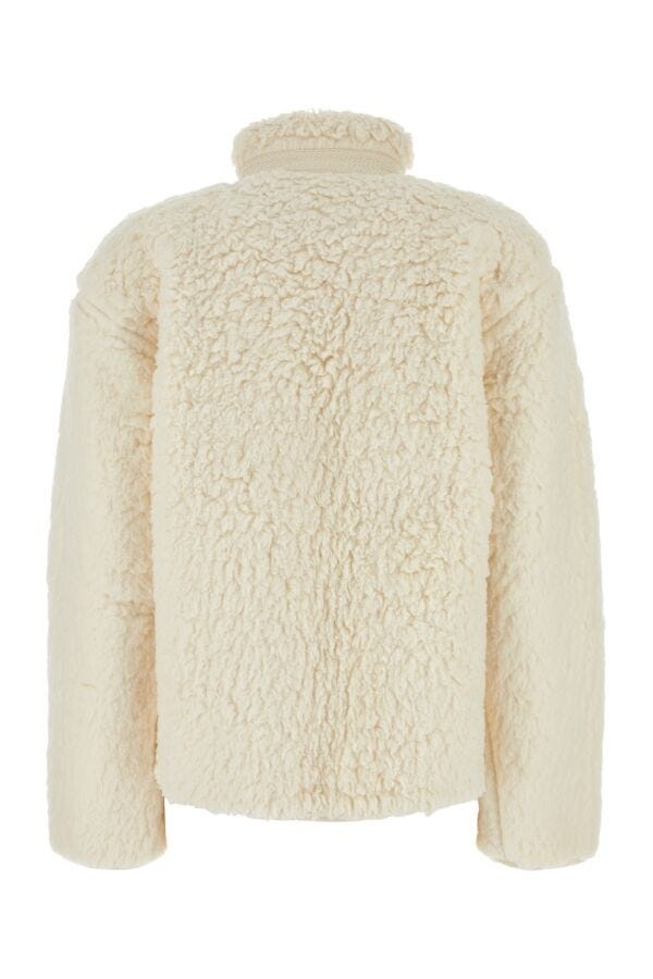 Ivory teddy fabric sweatshirt - 2