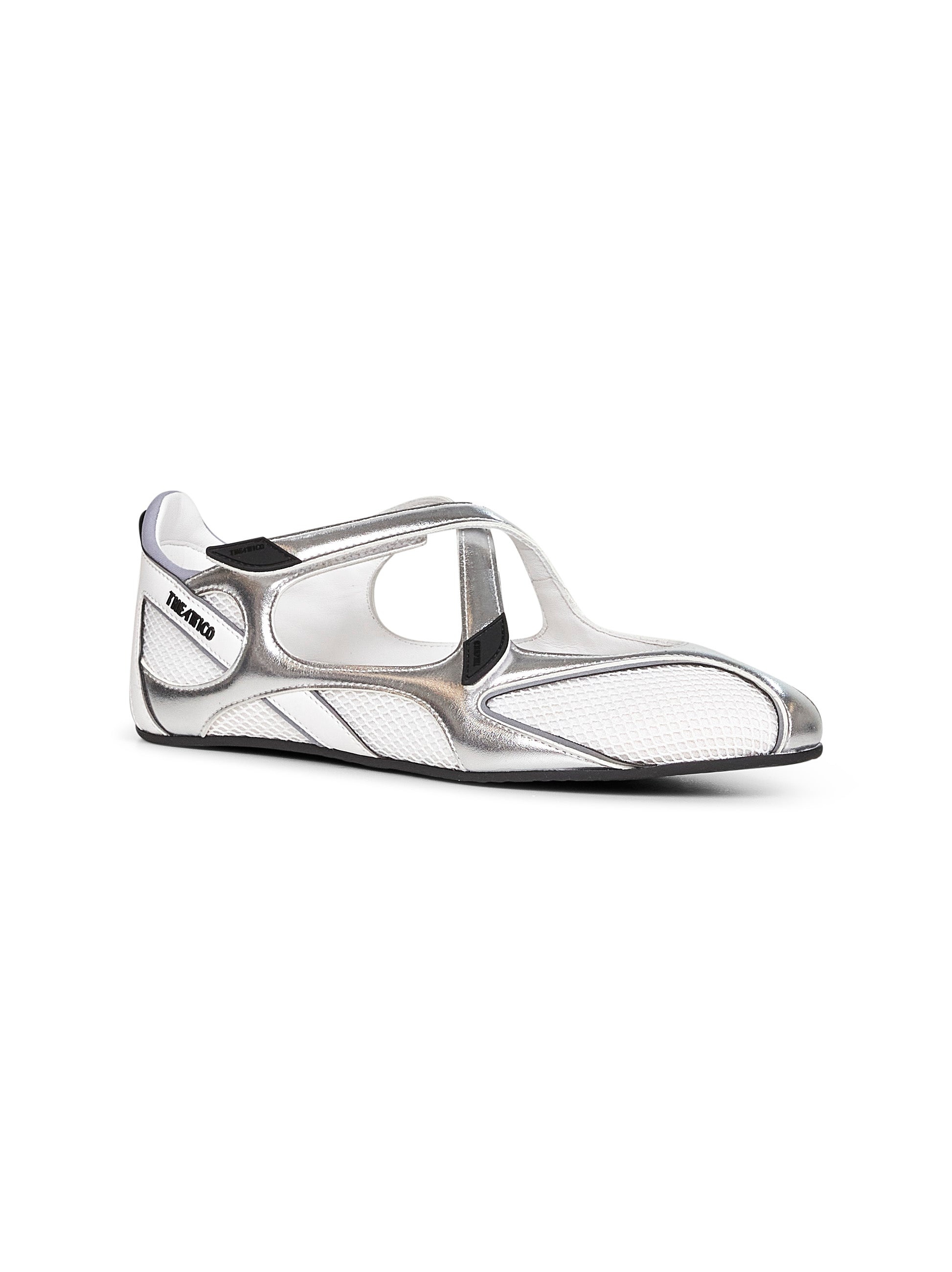 Silver "Floor 01" ballet flats - 2