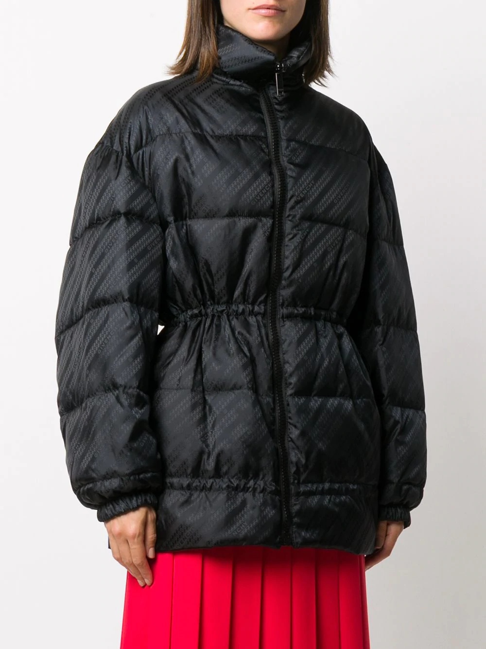 Chain logo-print puffer jacket - 3