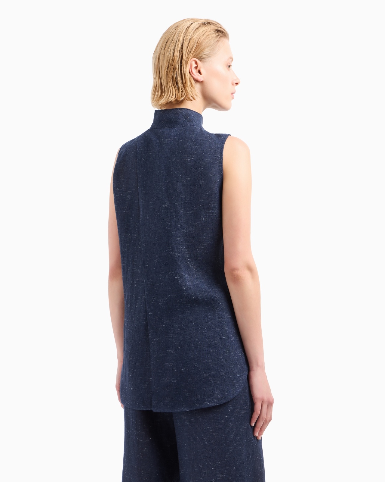 ICON LINEN-BLEND CHAMBRAY OVERSIZED TOP - 3