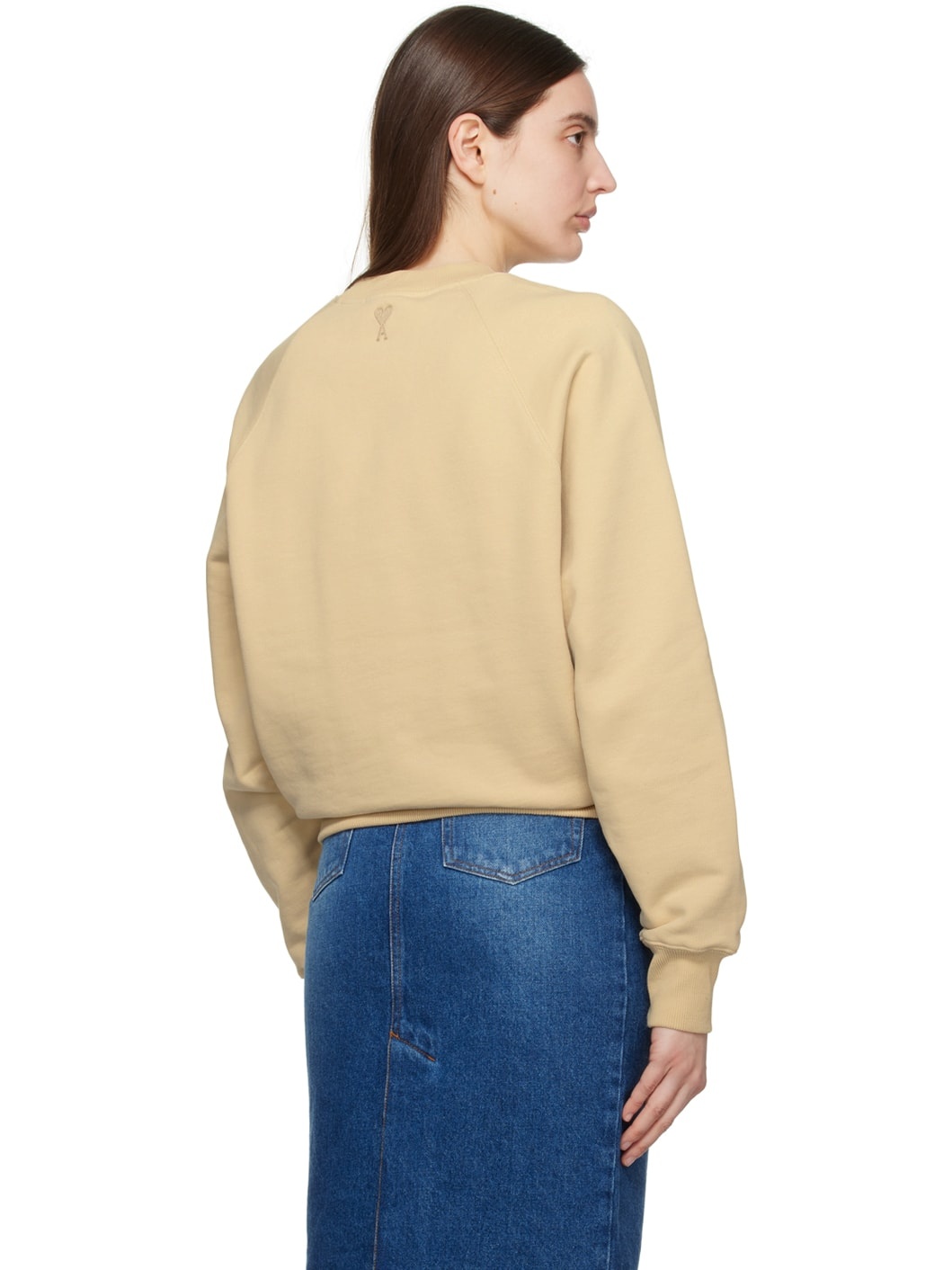 Beige Raglan Sweatshirt - 3