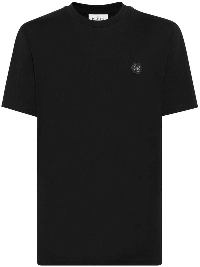 crystal-embellished cotton T-shirt 1
