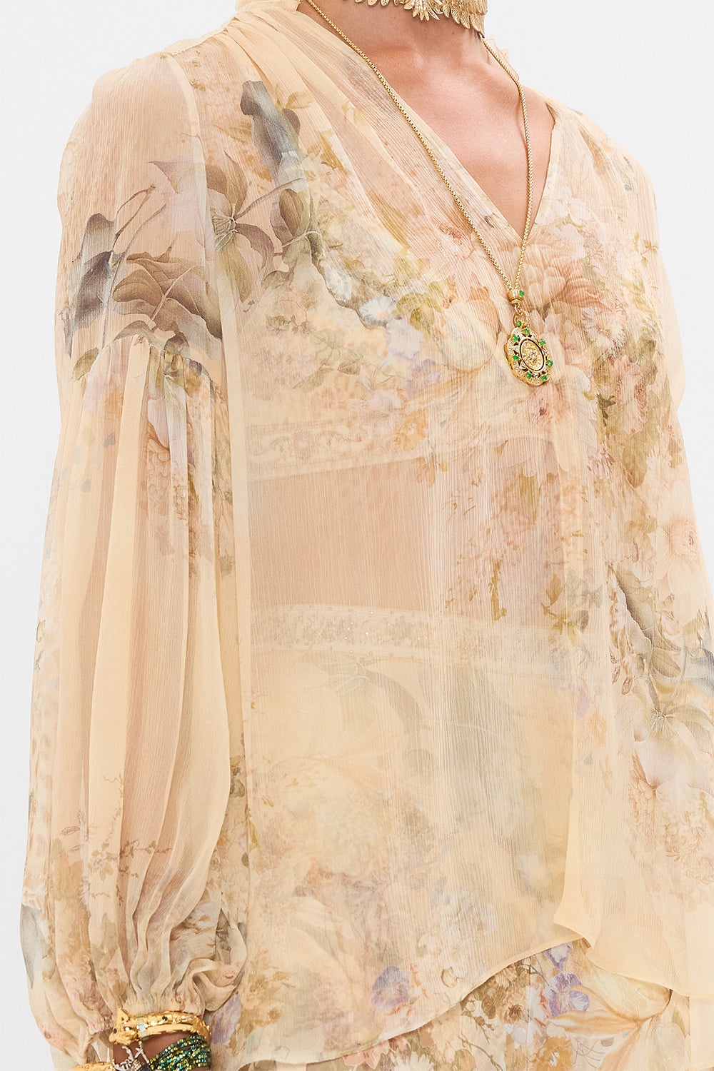 FRILL COLLARED BLOUSE - 6