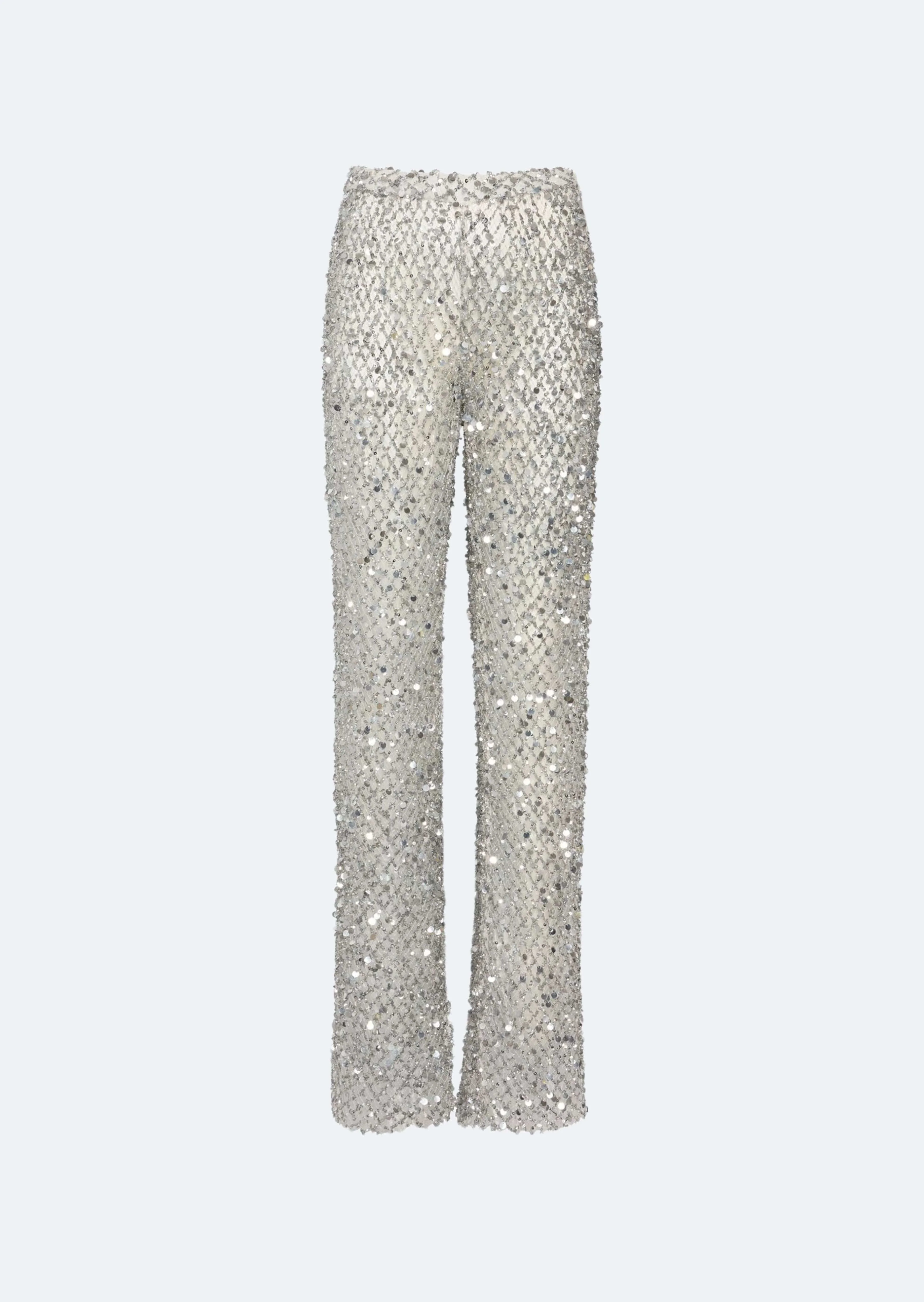 Mesh Sequin Flare Pant - 1