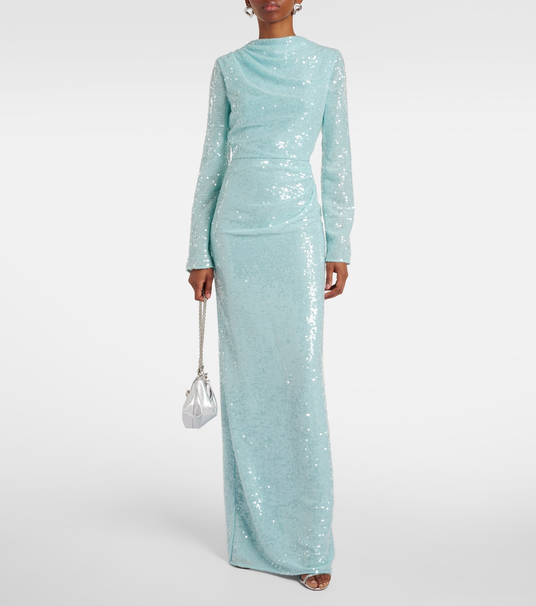 Sequined gathered gown - 2