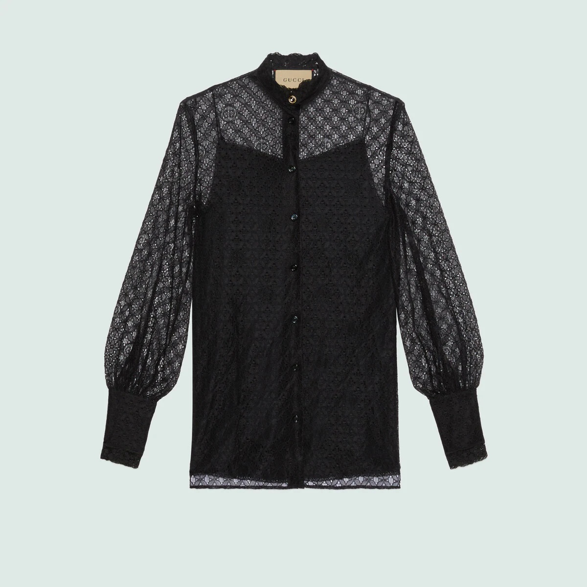 トップス Time is on GEOMETRIC LACE SHIRTS GUCCI GG geometric lace shirt | gucci | REVERSIBLE