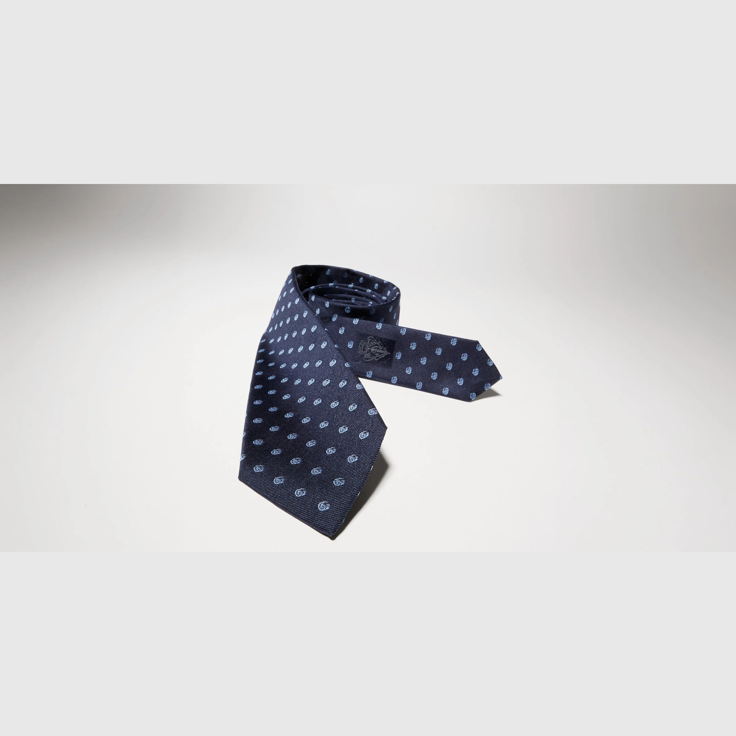 Double G silk jacquard tie - 1