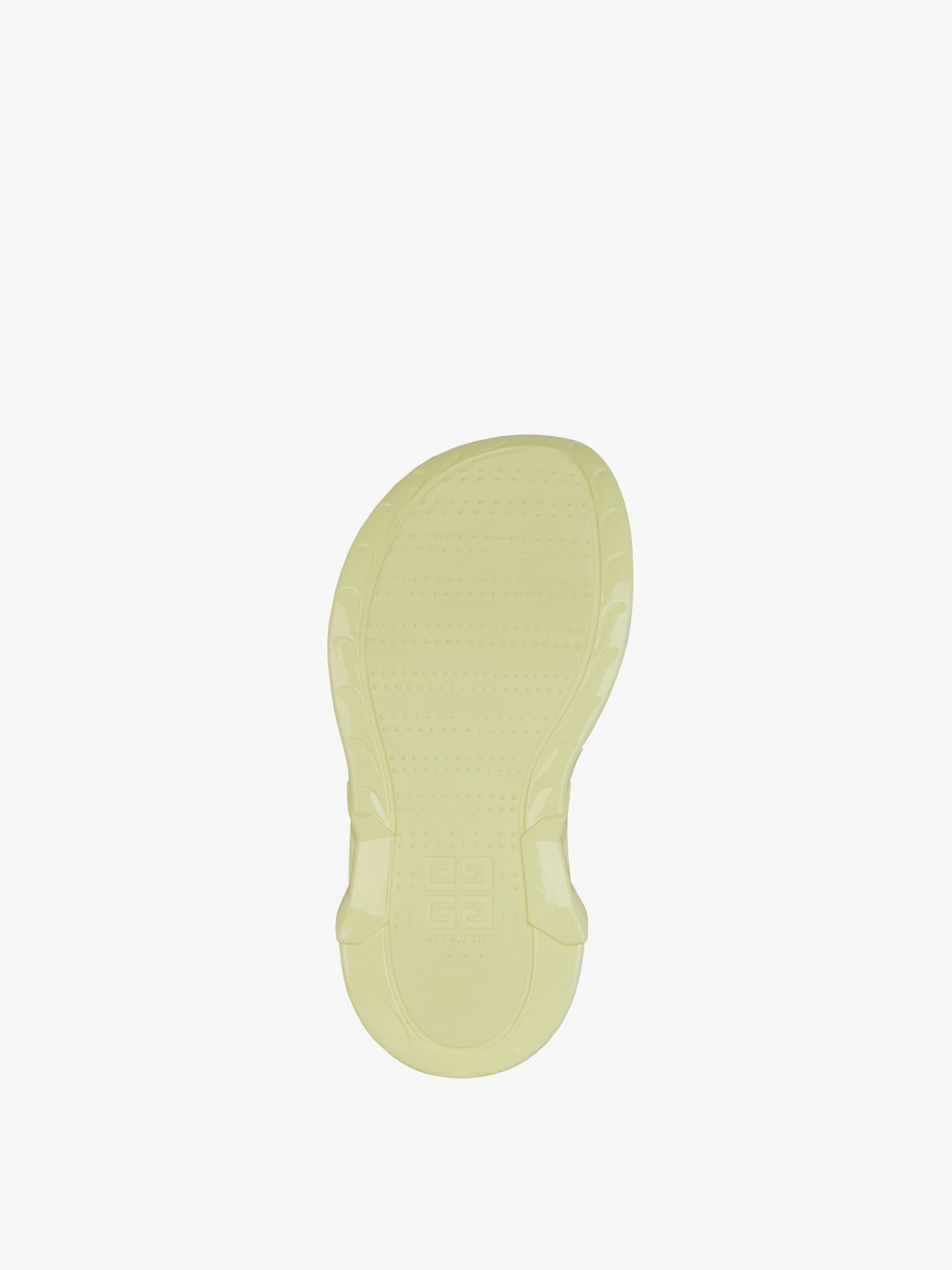 MARSHMALLOW WEDGE SANDALS IN RUBBER - 6