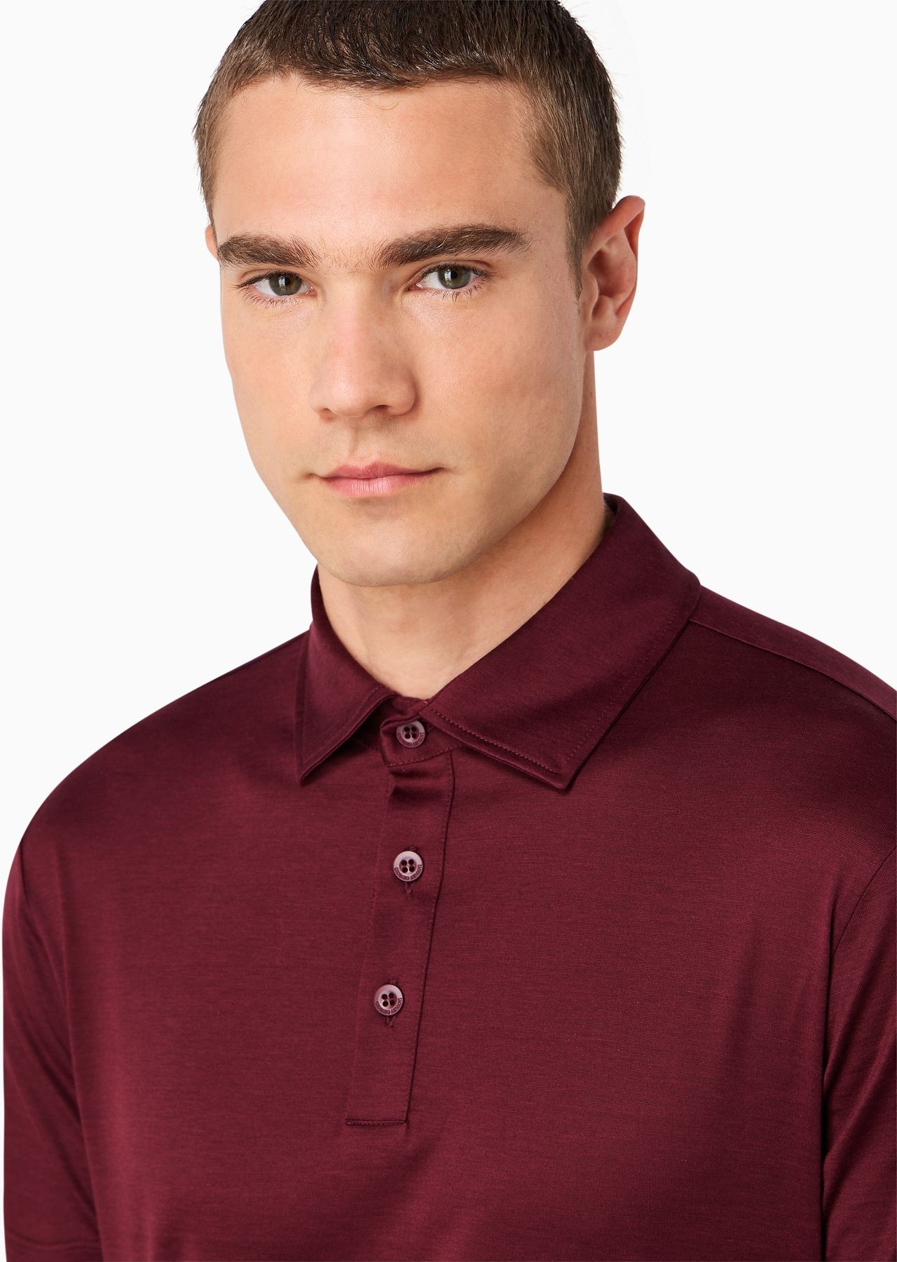 Silk and cotton-mélange jersey polo shirt - 5