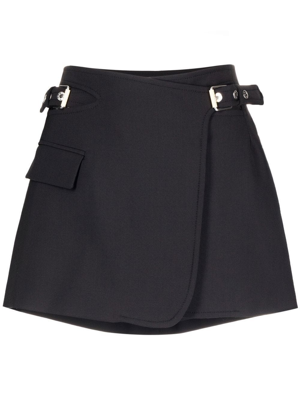 interlock A-line mini skirt - 1