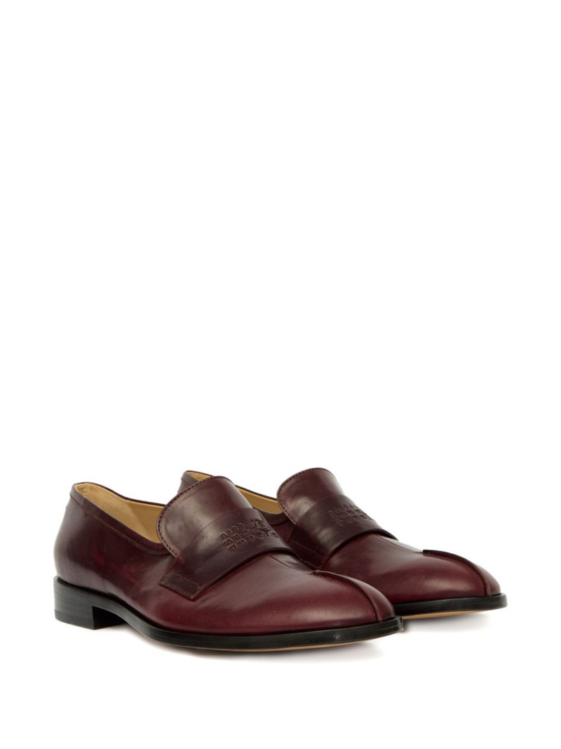 MM6 Maison Margiela Tabi leather loafers outlook
