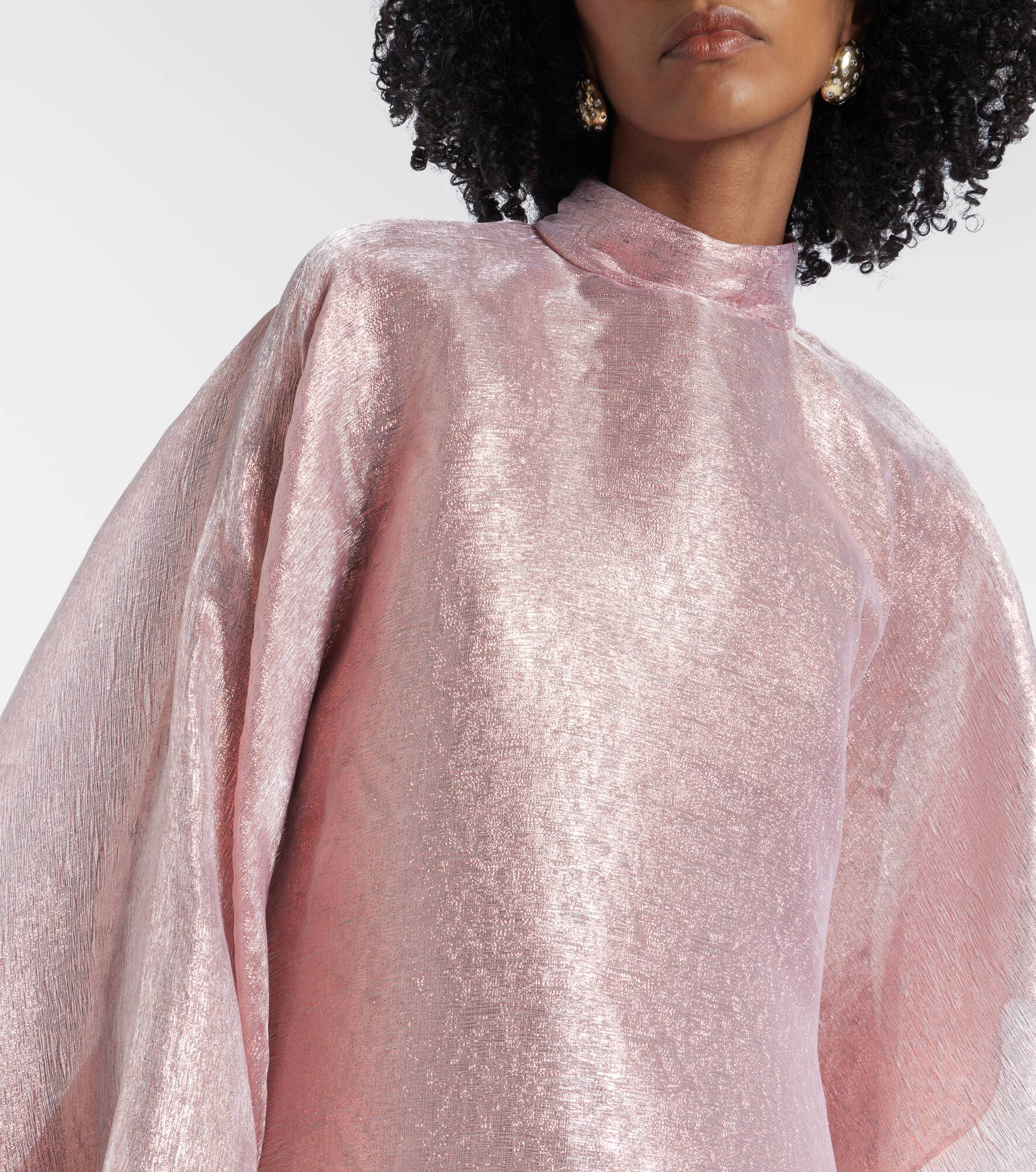Dallas asymmetric organza kaftan - 4